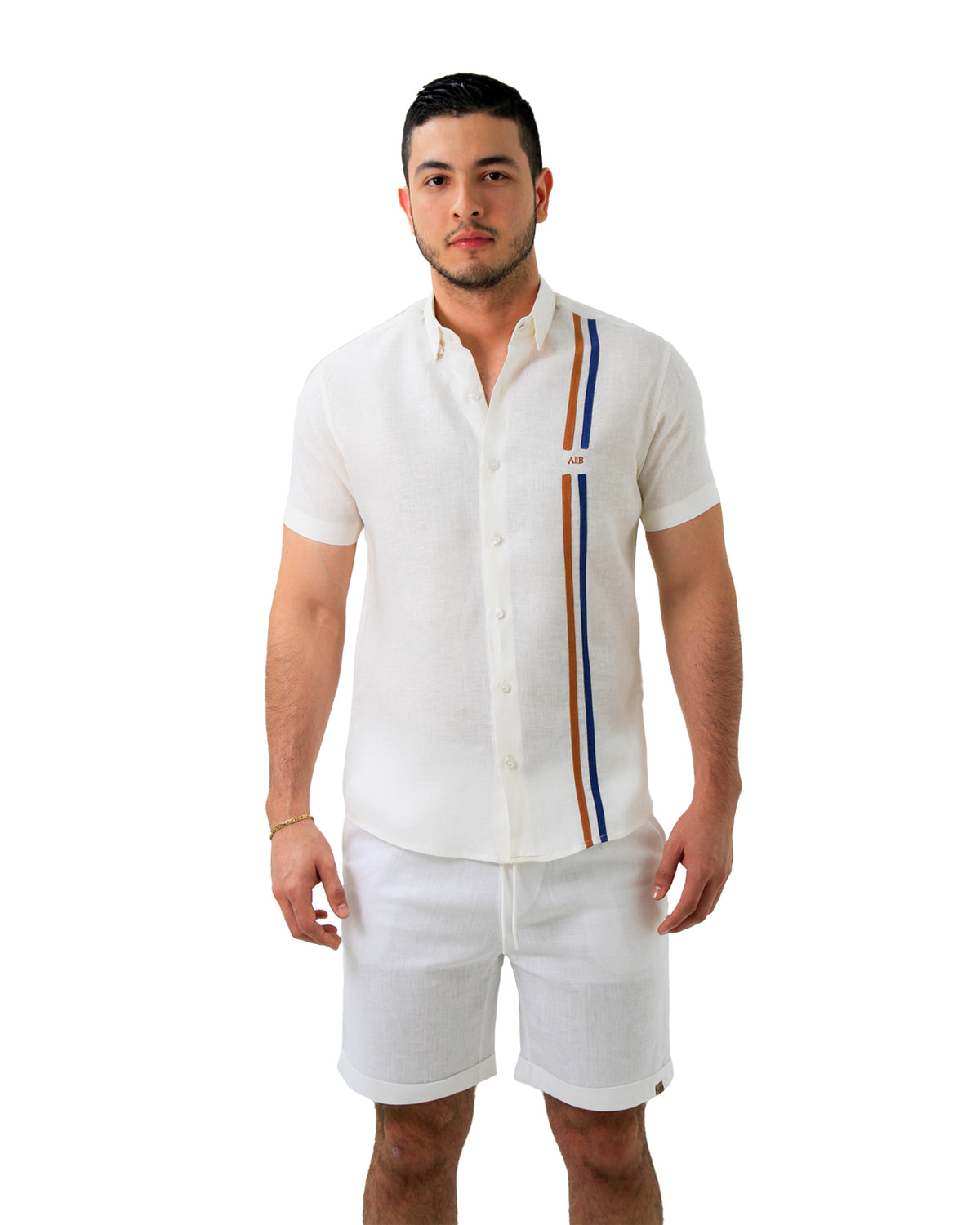 Camisa manga corta evolution en Lino