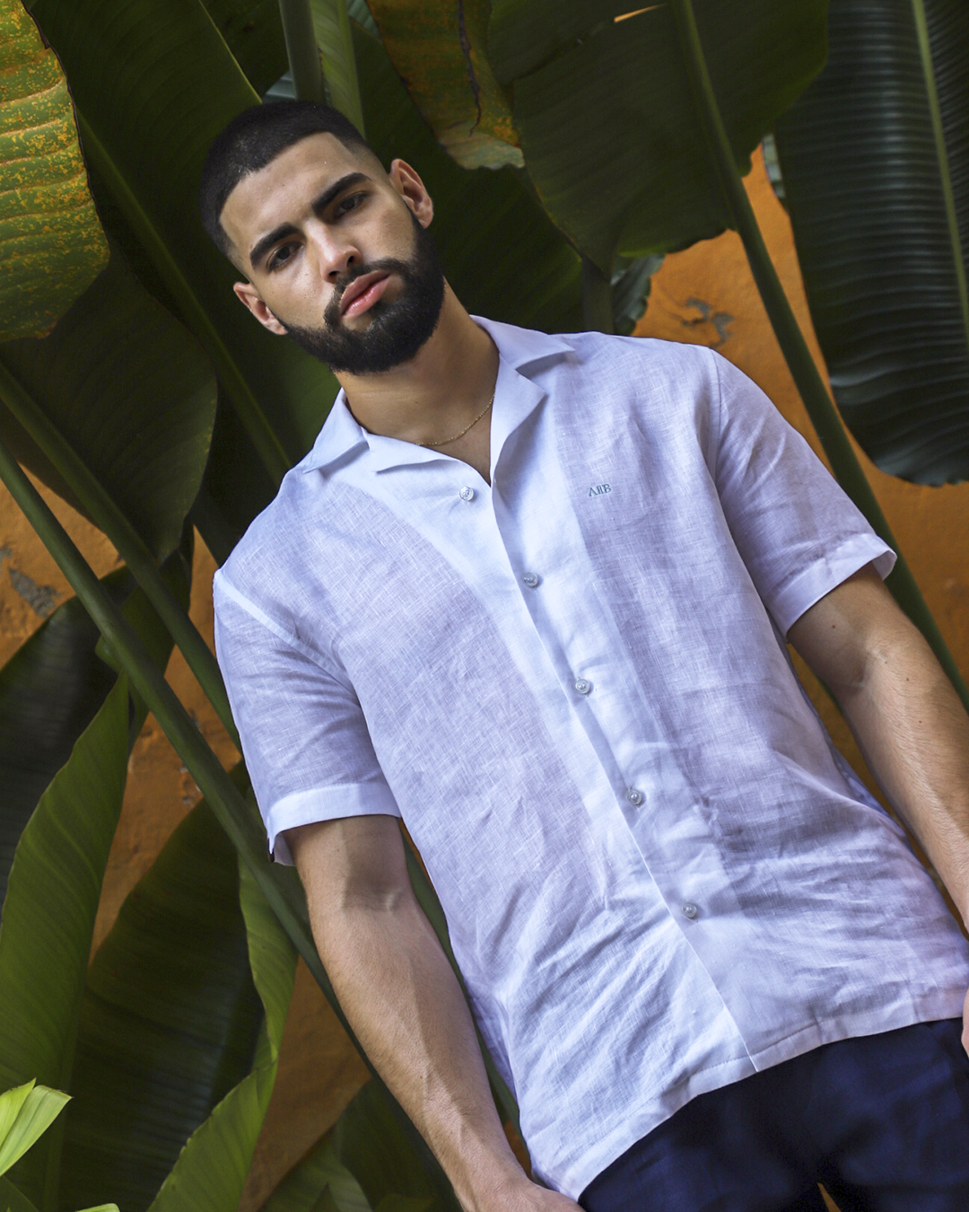 Camisa en lino Caribe