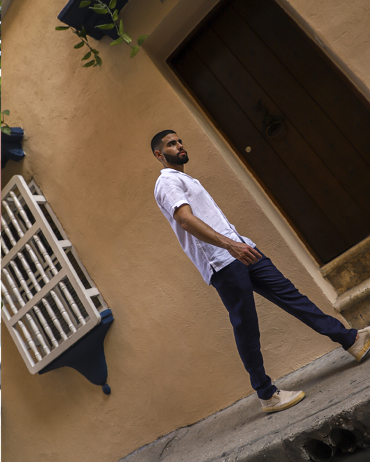 Camisa en lino Caribe