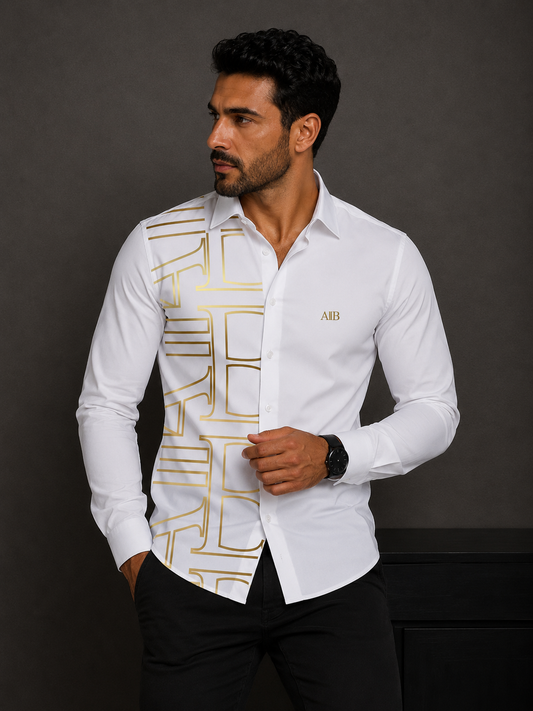 Camisa manga larga algodon