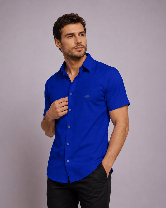 Camisa en algodón manga corta