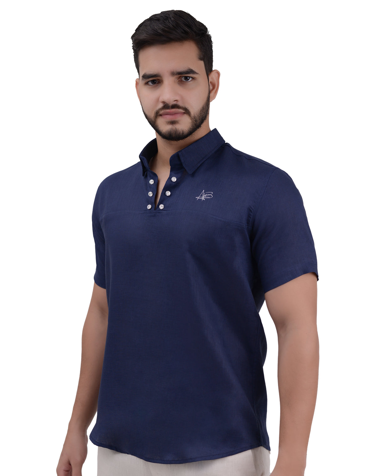 Camisa en lino-Vittorio