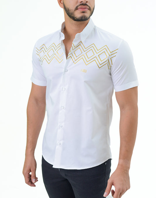 Camisa en algodón - Geometric